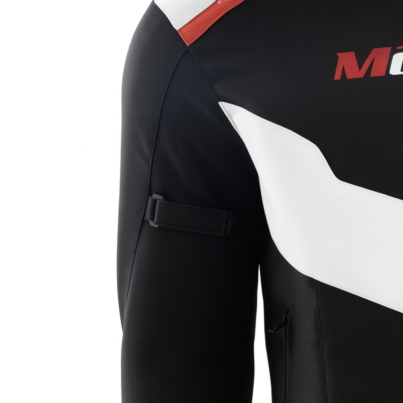 Veste de moto Motozem Team 2 noire et blanche