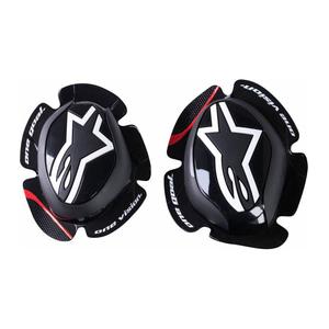 Genouillères Alpinestars GP Pro Dynamics noires, blanches et rouges