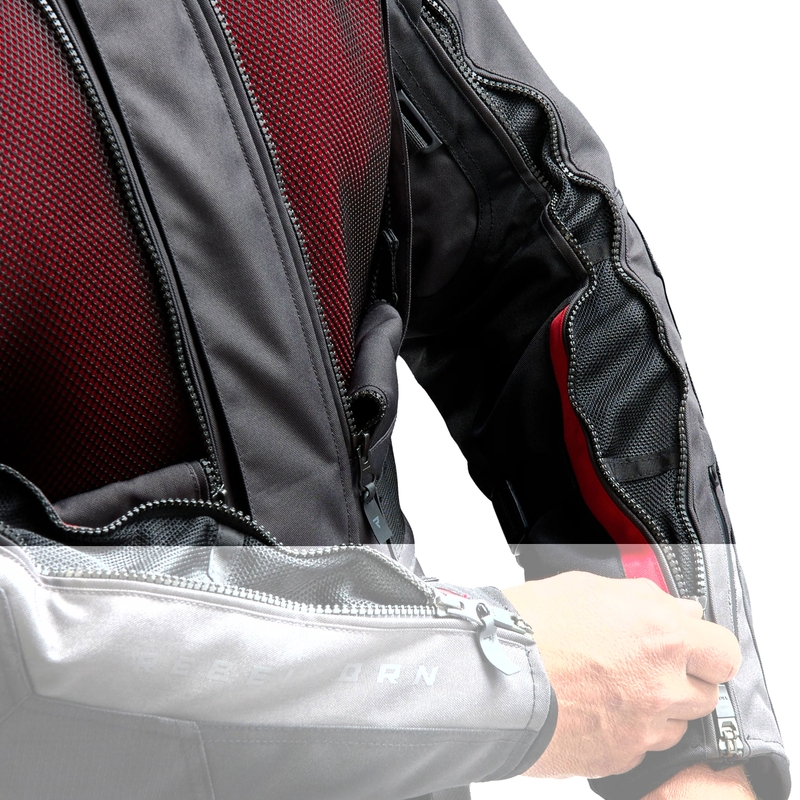 Veste moto Rebelhorn Cubby V noir-anthracite-rouge