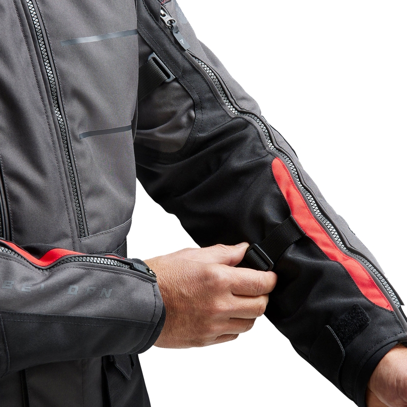 Veste moto Rebelhorn Cubby V noir-anthracite-rouge