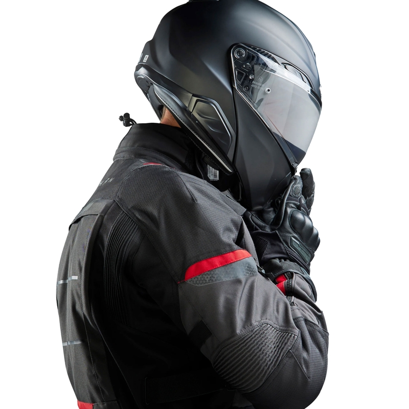 Veste moto Rebelhorn Cubby V noir-anthracite-rouge