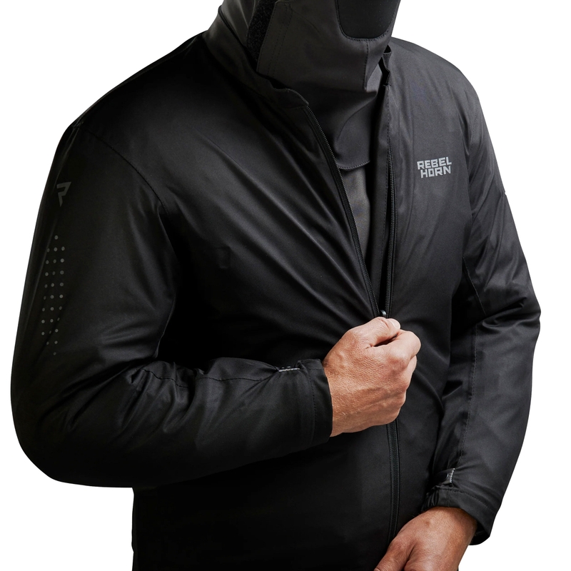 Veste moto Rebelhorn Cubby V noir-anthracite-rouge