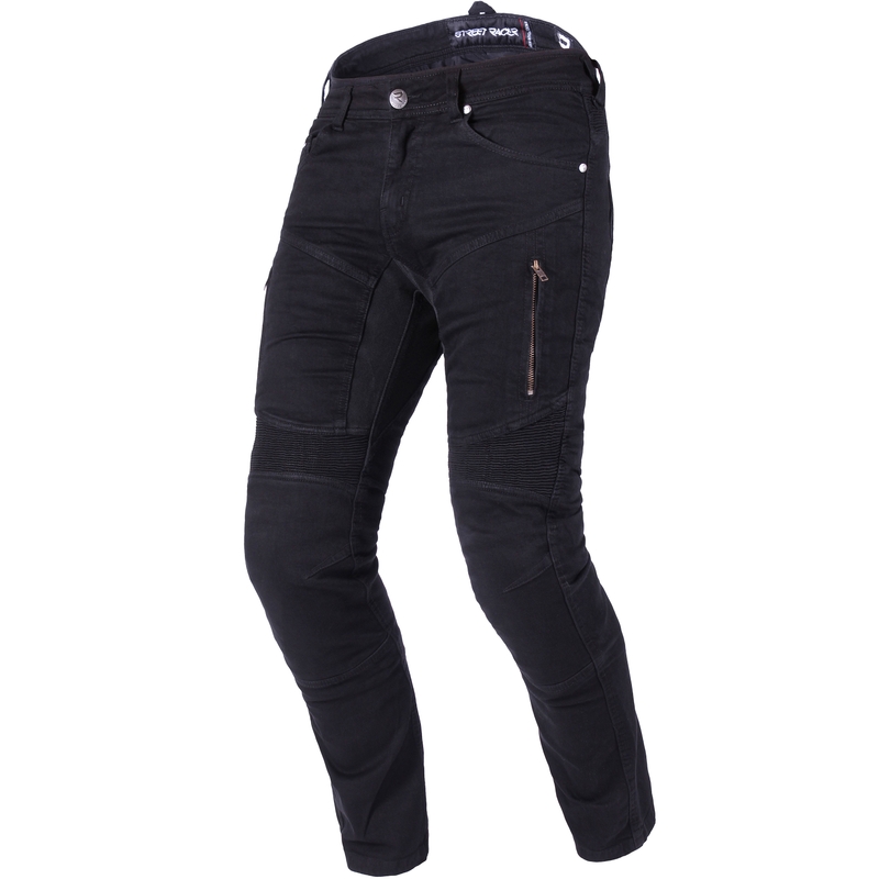 Jean de moto Street Racer Stretch II CE noir