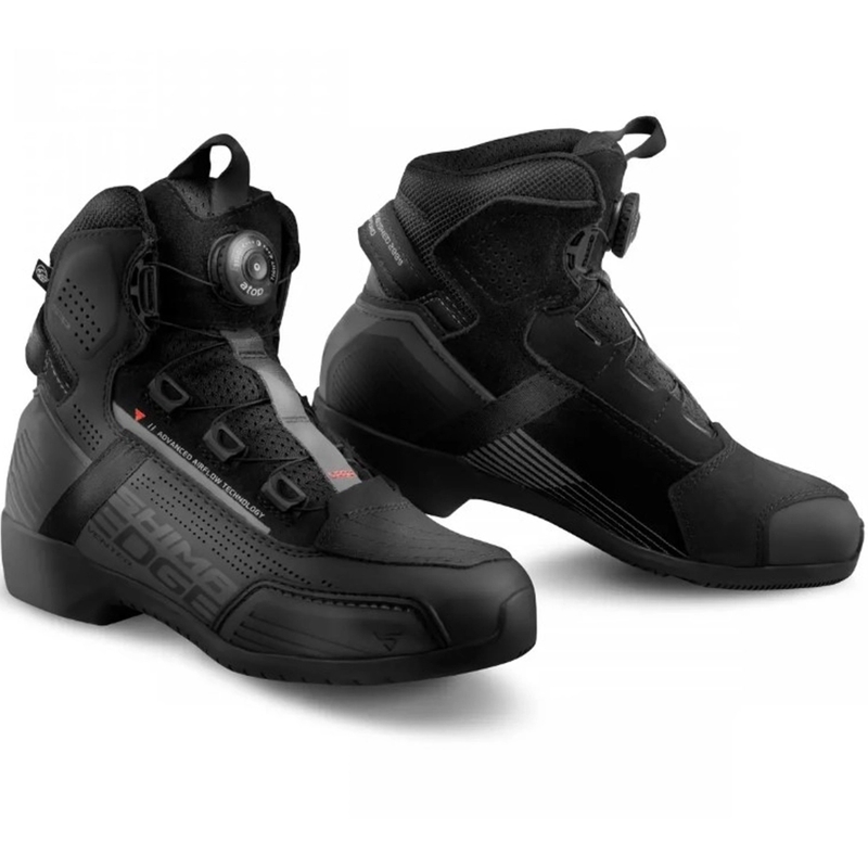 Bottes de moto Shima Edge Vent noires pour femmes