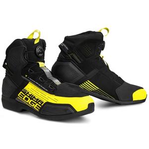 Bottes de moto Shima Edge WP noir-jaune fluo