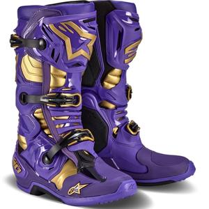 Bottes de moto Alpinestars Tech 10 Limited Edition Champ Purple and Gold