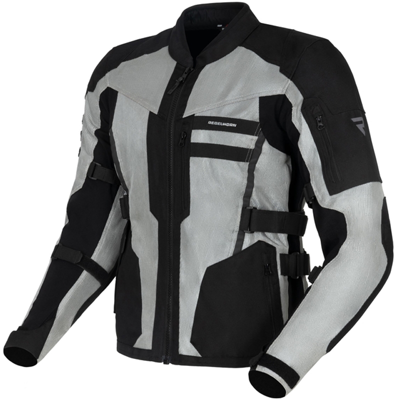 Veste de moto Rebelhorn Scandal II noir argenté