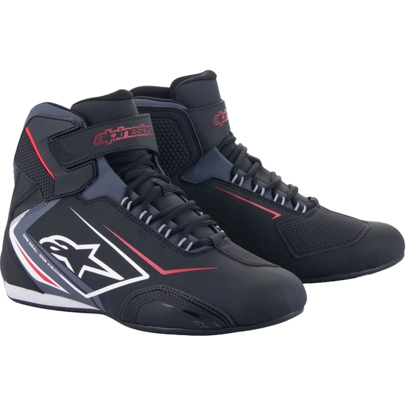 Bottes de moto Alpinestars Sektor Waterproof noires, blanches et grises