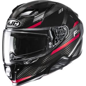 Casque moto intégral HJC F71 CARBON Esira MC1 noir-rouge