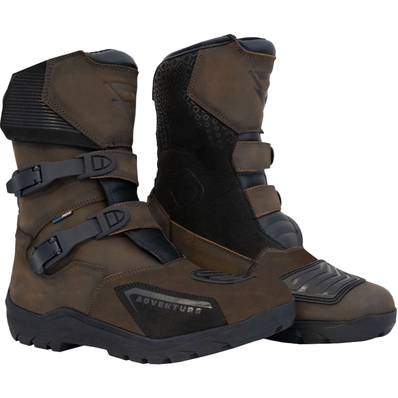 Bottes moto Street Racer Adventure Low WP marron