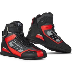 Bottes de moto SEVENTY DEGREES SD-BR3 Veloce PRO noir et rouge
