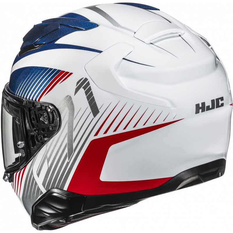 Casque moto intégral HJC F71 Catos MC21 blanc-bleu-rouge
