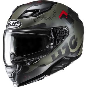 Casque moto intégral HJC F71 Faco MC1SF kaki-noir