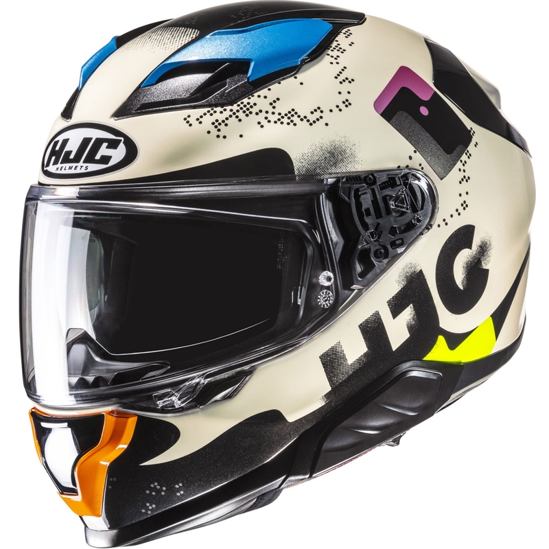 Casque moto intégral HJC F71 Faco MC28 multicolore