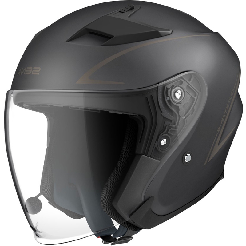 Casque moto ouvert SENA Outstar S noir mat