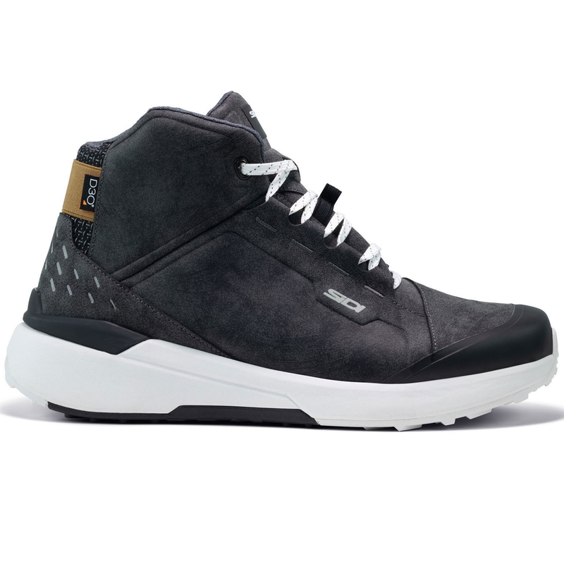 Bottes moto SIDI NUCLEUS Suede WP noir-blanc