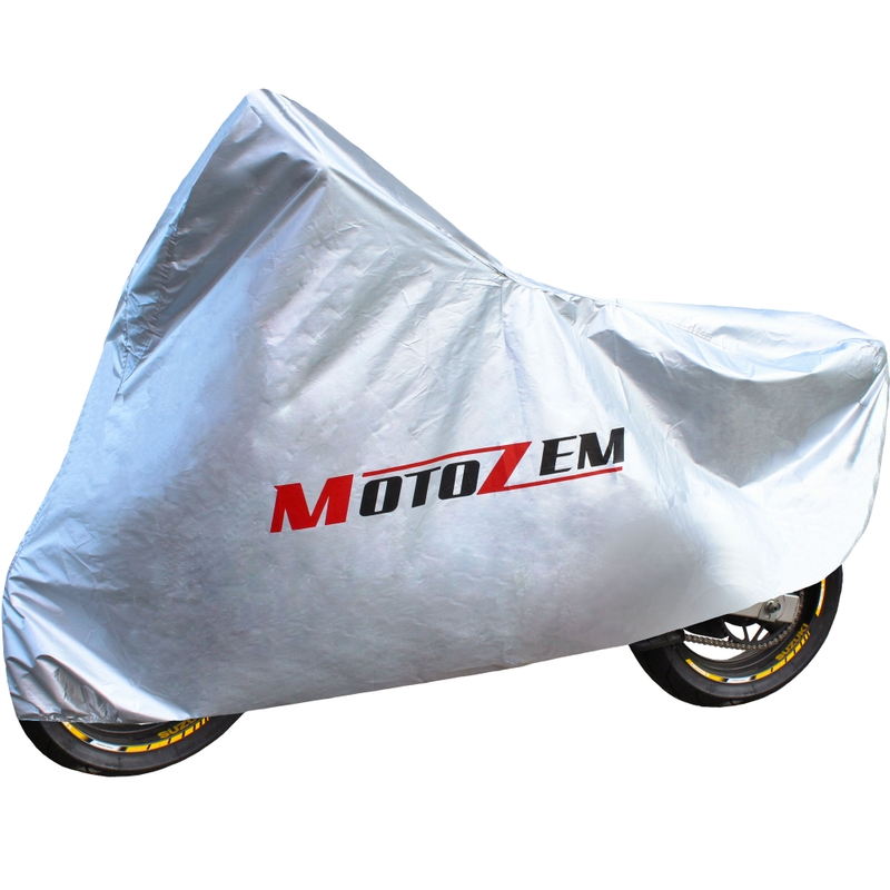 Bâche moto MotoZem - argent