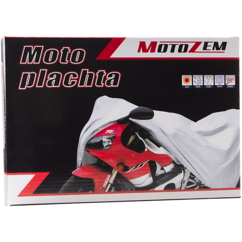 Bâche moto MotoZem - argent