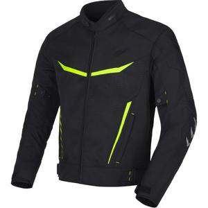 Veste moto RSA Runway noir-jaune fluo