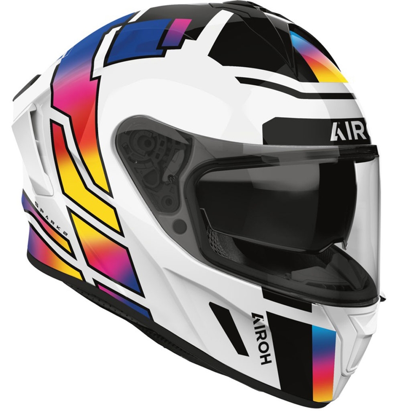Casque moto intégral Airoh SPARK 2 Livery, arc-en-ciel brillant