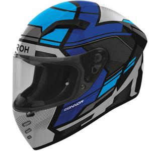 Casque moto intégral Airoh CONNOR Ego bleu brillant