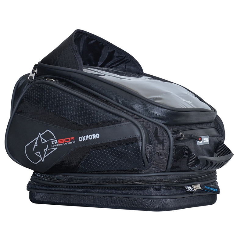Sacoche pour moto Oxford Q30R QR noir soldes