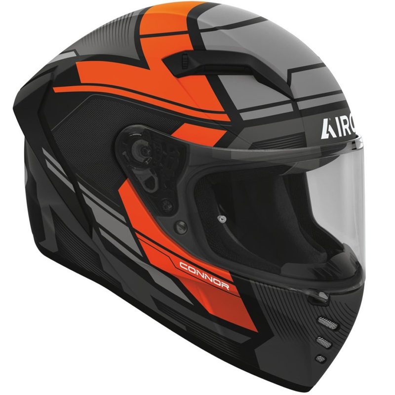 Casque moto intégral Airoh CONNOR Ego orange mat