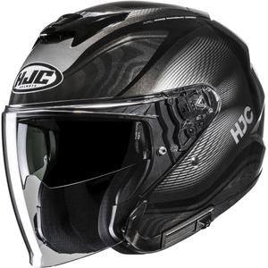 Casque moto ouvert HJC i31 Depe MC5 noir-argent