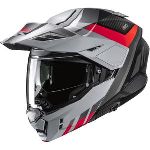 Casque moto modulable HJC i80 Imes MC1SF gris-noir-rouge