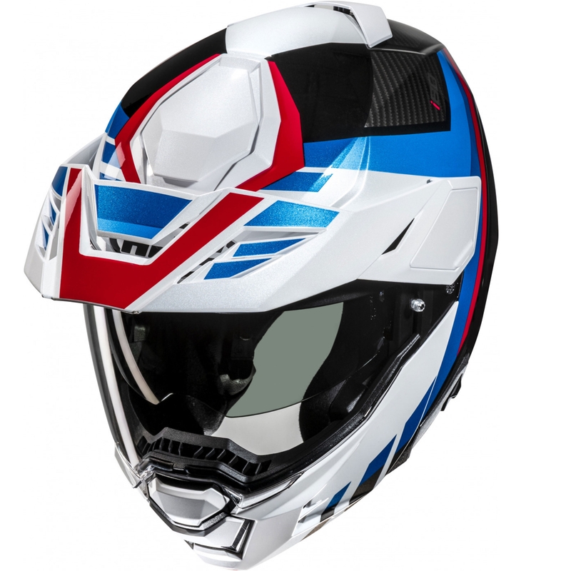 Casque moto modulable HJC i80 Imes MC21 noir-blanc-bleu-rouge