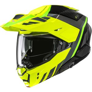 Casque moto modulable HJC i80 Imes MC3H noir-jaune fluo-vert fluo