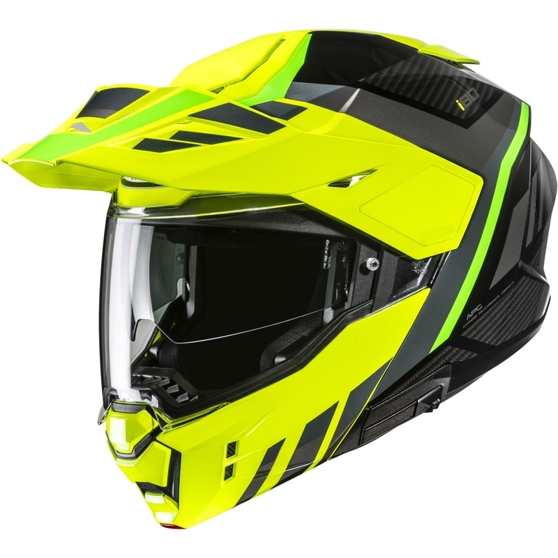 Casque moto modulable HJC i80 Imes MC3H noir-jaune fluo-vert fluo