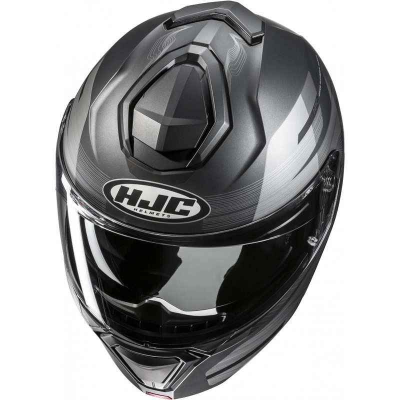 Casque moto modulable HJC i91 Dusk MC5SF noir-gris