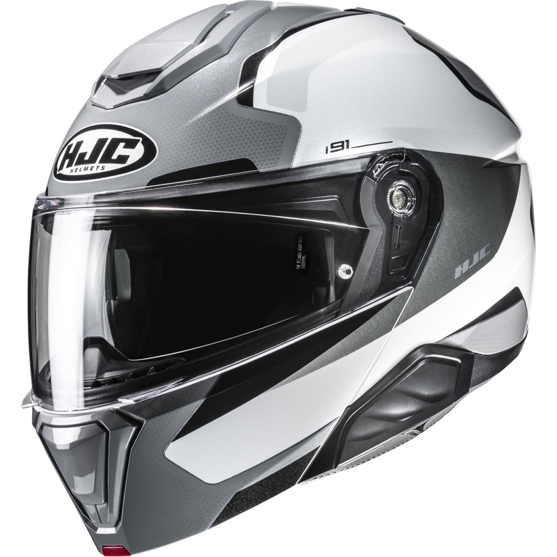 Casque moto modulable HJC i91 Felio MC5 gris-blanc