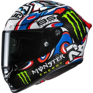 Casque moto intégral HJC RPHA 1 V2 CARBON Quartararo Le Mans III MC25 multicolore