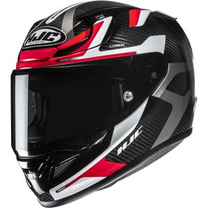 Casque moto intégral HJC RPHA 12 CARBON Xentra MC1 noir-blanc-rouge