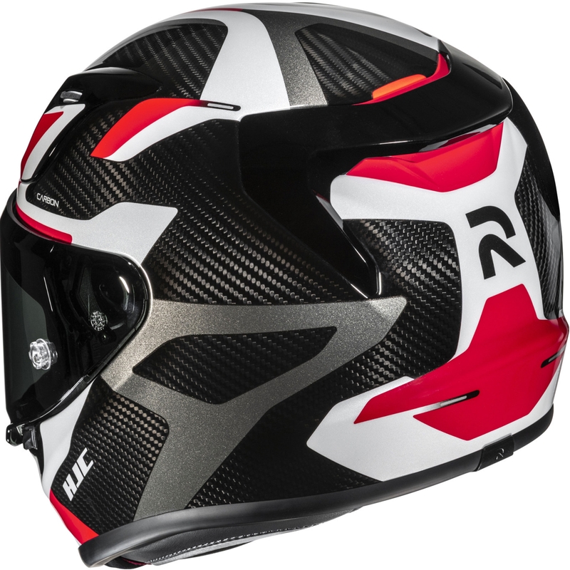 Casque moto intégral HJC RPHA 12 CARBON Xentra MC1 noir-blanc-rouge
