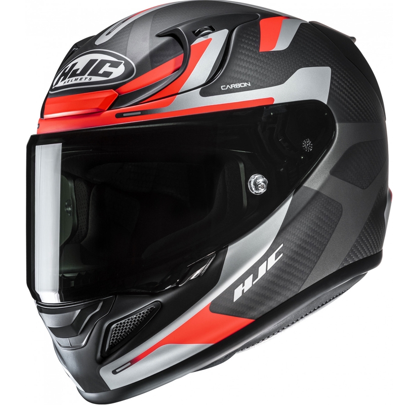 Casque moto intégral HJC RPHA 12 CARBON Xentra MC6HSF noir-gris-rouge