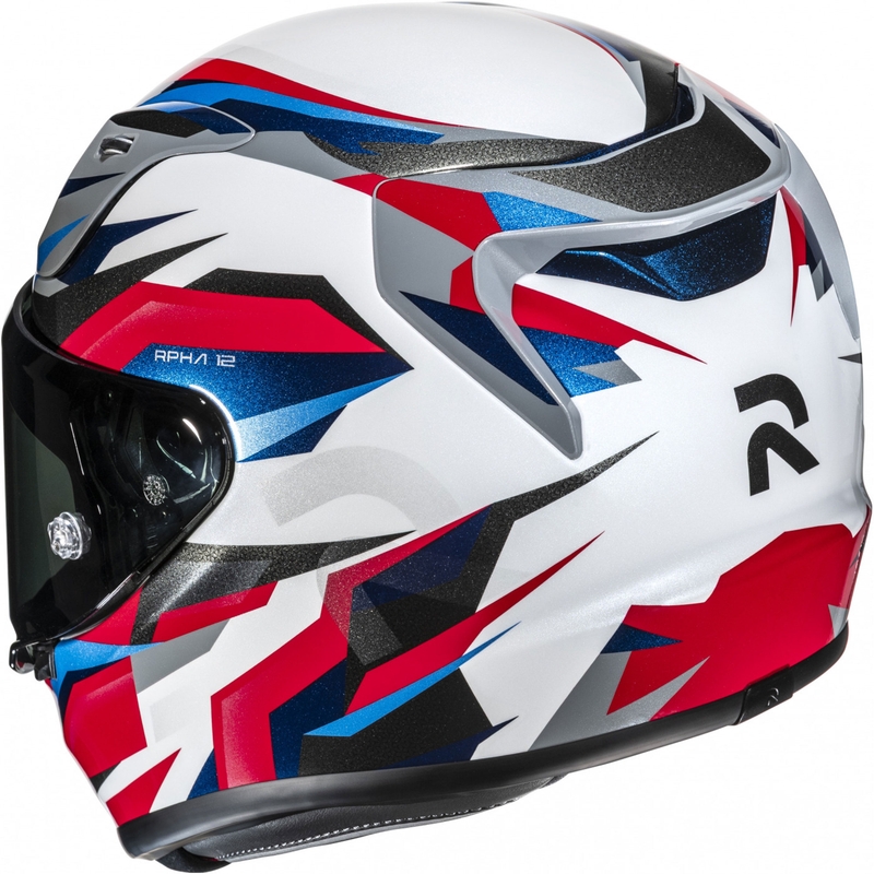 Casque moto intégral HJC RPHA 12 Dravix MC21 blanc-noir-bleu-rouge