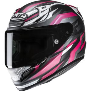 Casque moto intégral HJC RPHA 12 Dravix MC3H noir-gris-rose