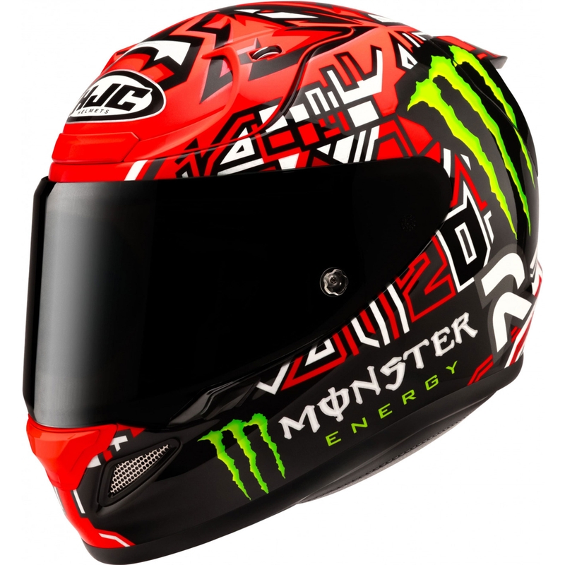 Casque moto intégral HJC RPHA 12 Quartararo Replica II MC1 rouge-noir