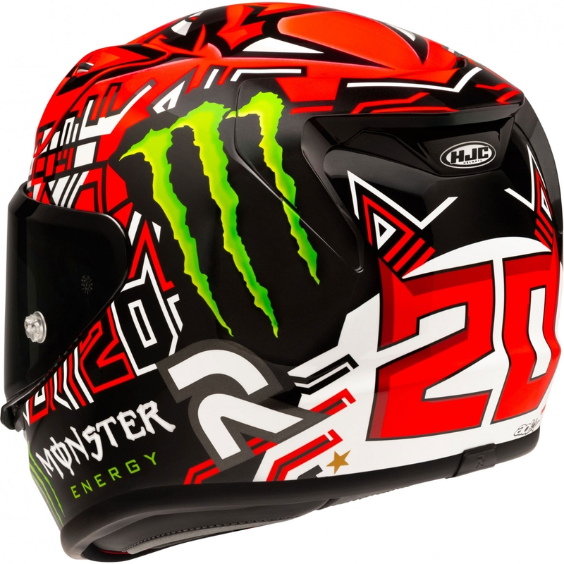 Casque moto intégral HJC RPHA 12 Quartararo Replica II MC1 rouge-noir