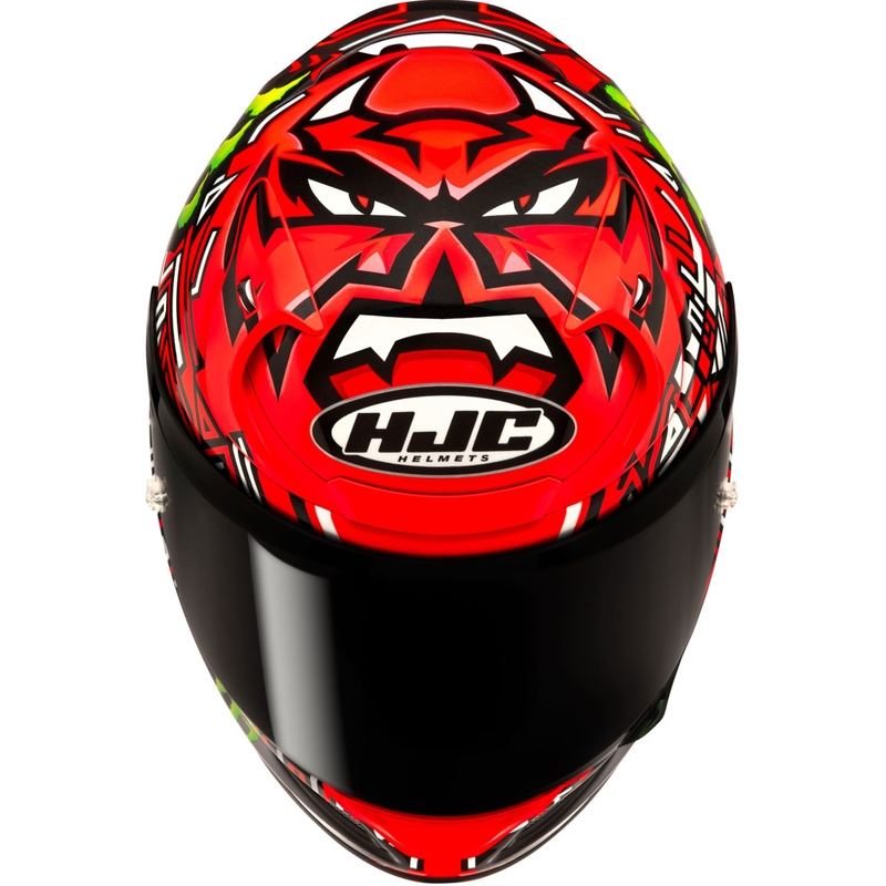 Casque moto intégral HJC RPHA 12 Quartararo Replica II MC1 rouge-noir