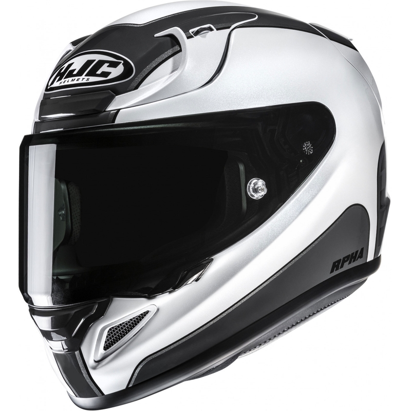 Casque moto intégral HJC RPHA 12 Respon MC5 blanc-noir