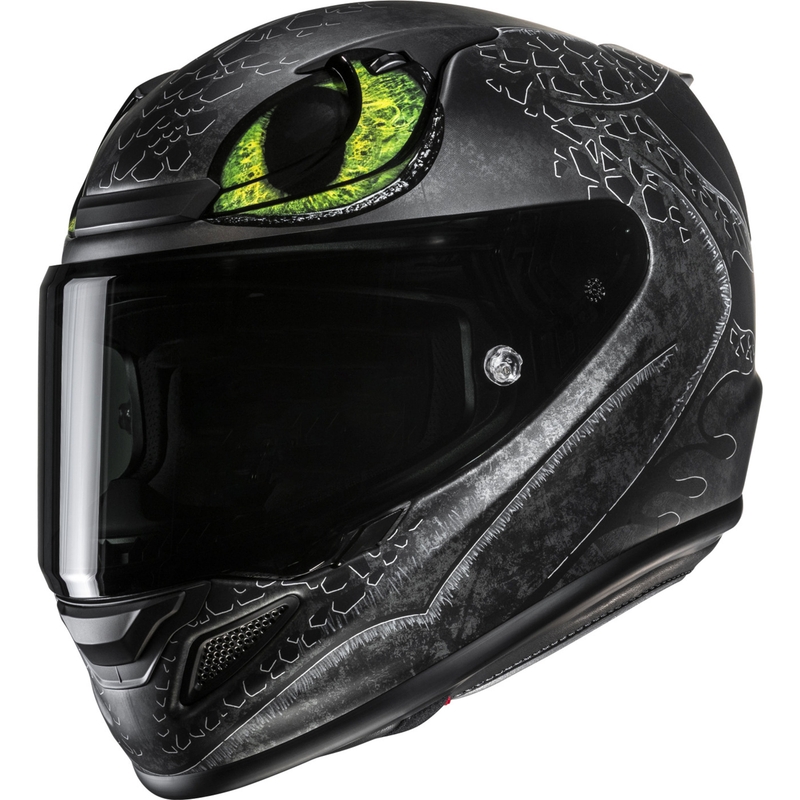Casque intégral de moto HJC RPHA 12 Toothless II Universal MC4SF noir