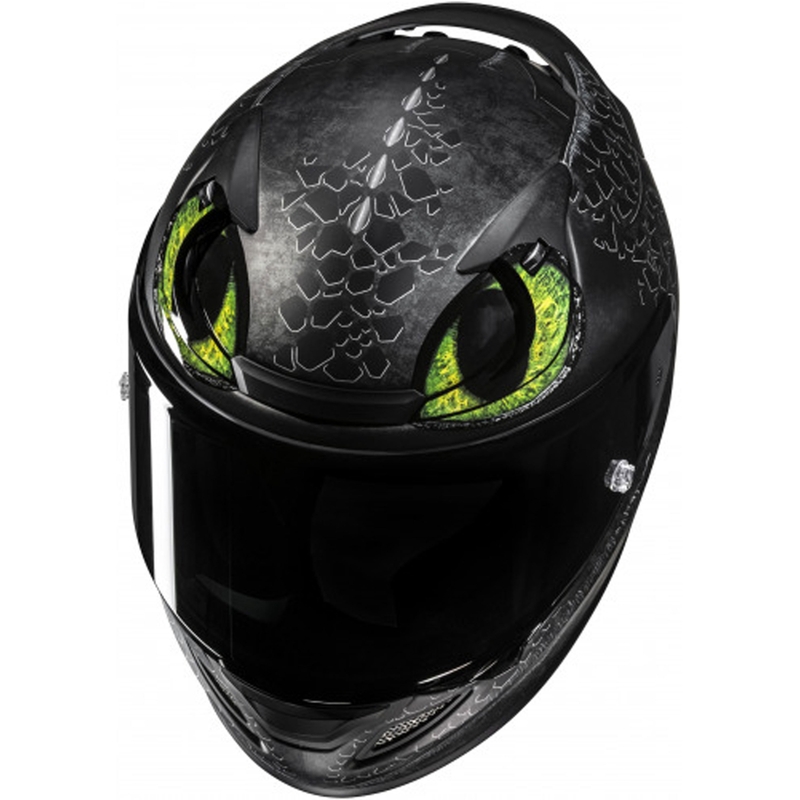 Casque intégral de moto HJC RPHA 12 Toothless II Universal MC4SF noir