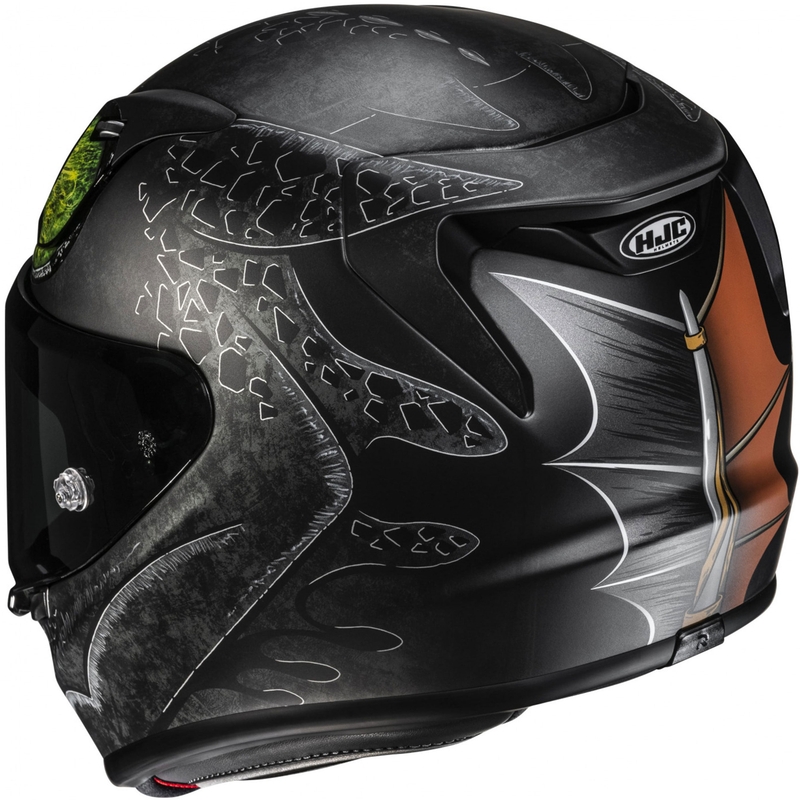 Casque intégral de moto HJC RPHA 12 Toothless II Universal MC4SF noir