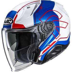Casque moto jet RPHA 31 Dereen MC21 blanc-bleu-rouge