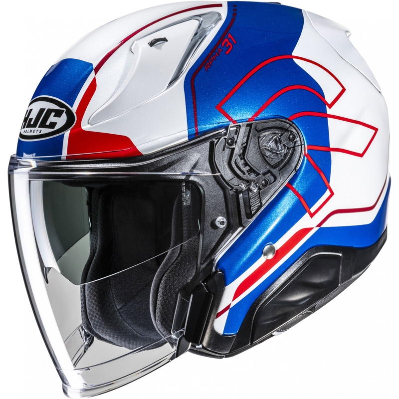 Casque moto jet RPHA 31 Dereen MC21 blanc-bleu-rouge