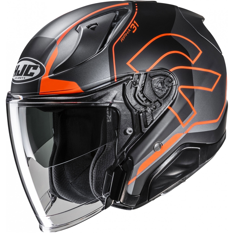 Casque moto jet RPHA 31 Dereen MC6HSF noir-gris-orange